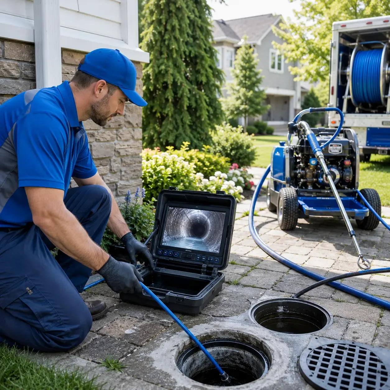 Outdoor drain cleaning professionals serving Slatington, PA